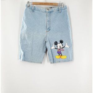 Vintage Mickey Men's Blue‎ Jean Shorts Size 13/14